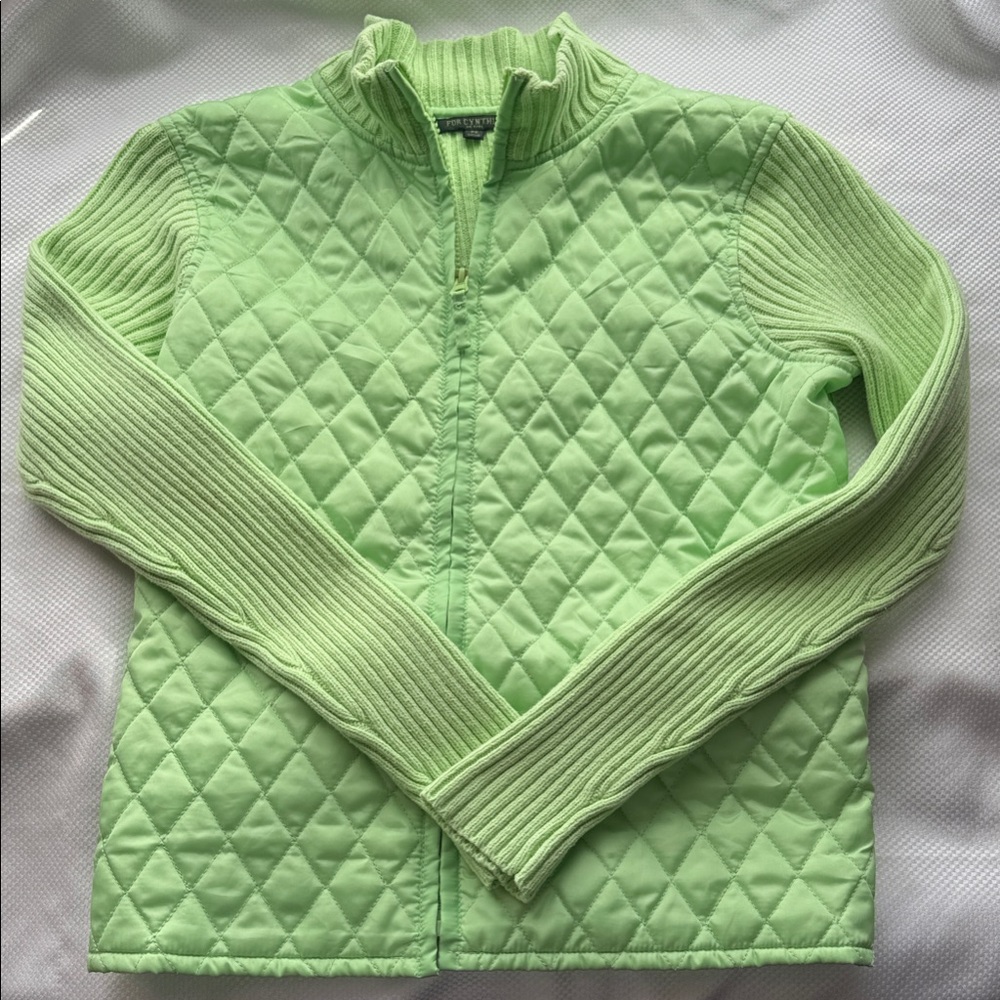 Old Navy Light Green Quilted - For Cynthia -Puffer Jacket -